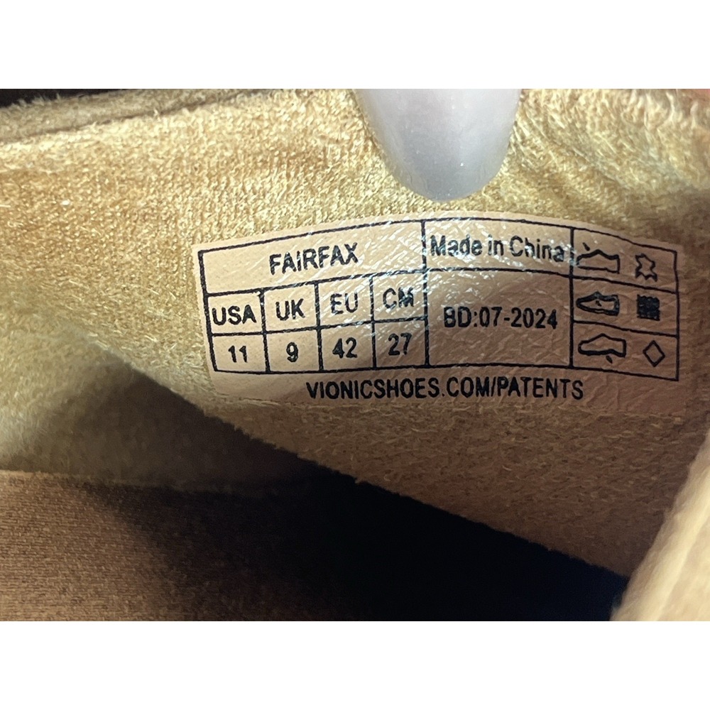 Vionic Fairfax Clog Mule Size 11 US Brown Suede Lug Sole Slip On - Picture 2 of 12